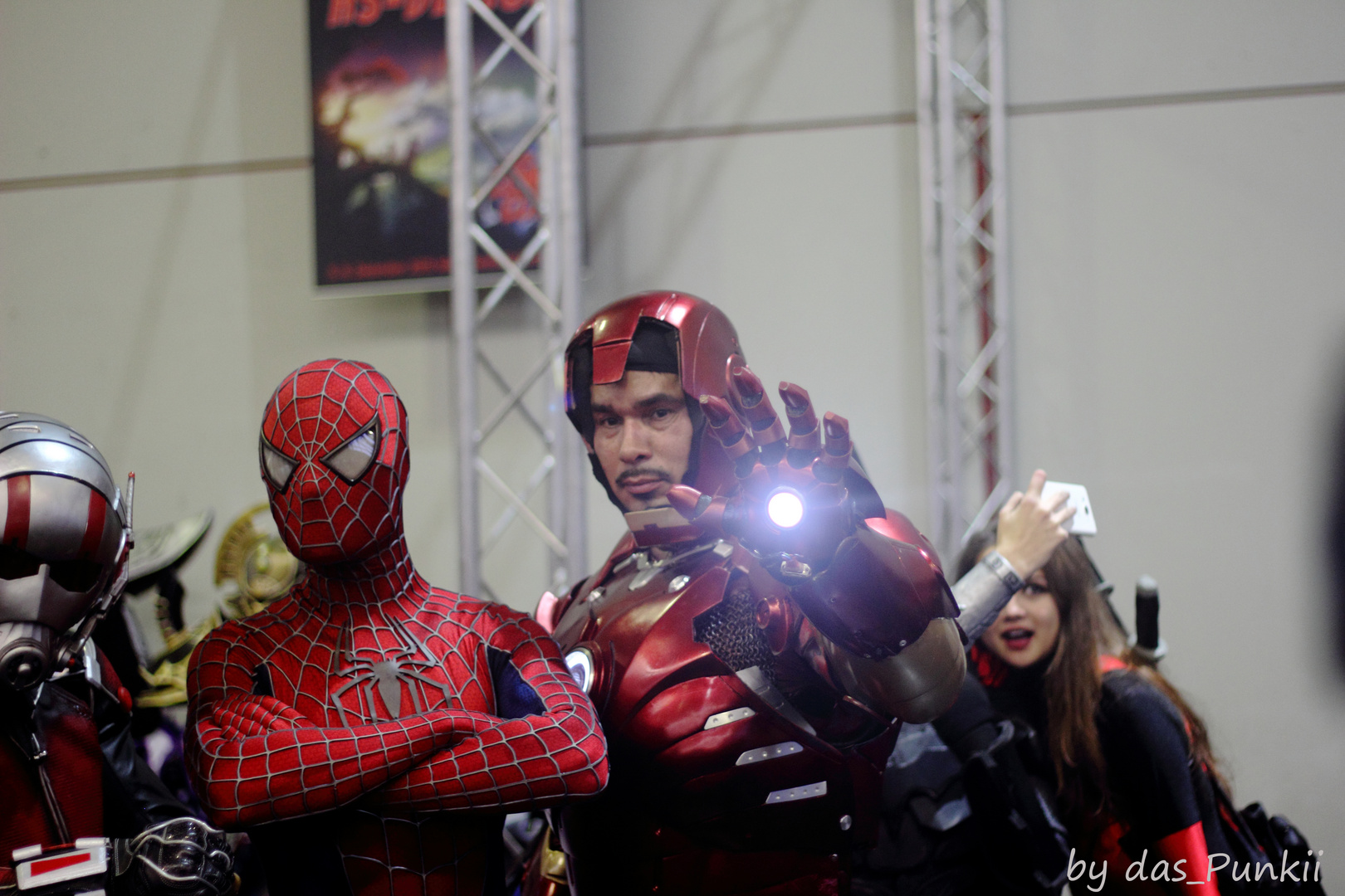 Spider-Man und Iron Man auf der Comic Con Germany