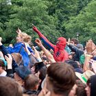 Spiderman feiert mit