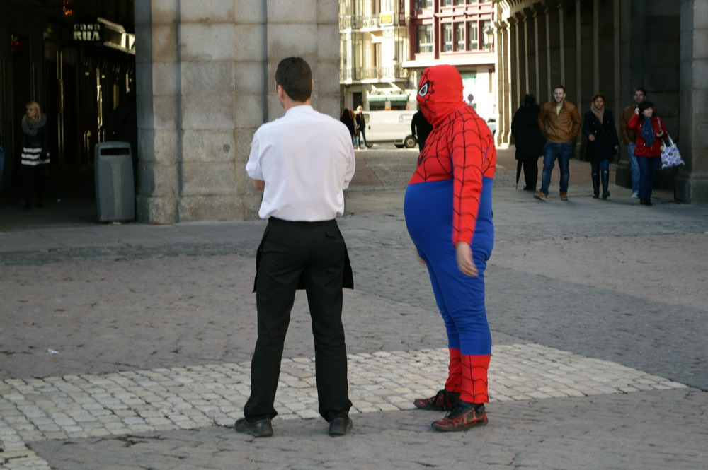 Spiderman in Madrid