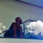 Spiderman über den Wolken