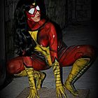 Spiderwoman, Hommage to Marvel, Bodypainting by Atelier RomAndy