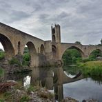 Spiegel Brücke in Besalu 4, Pont of Besalu, Puente en Besalu (E 1513),