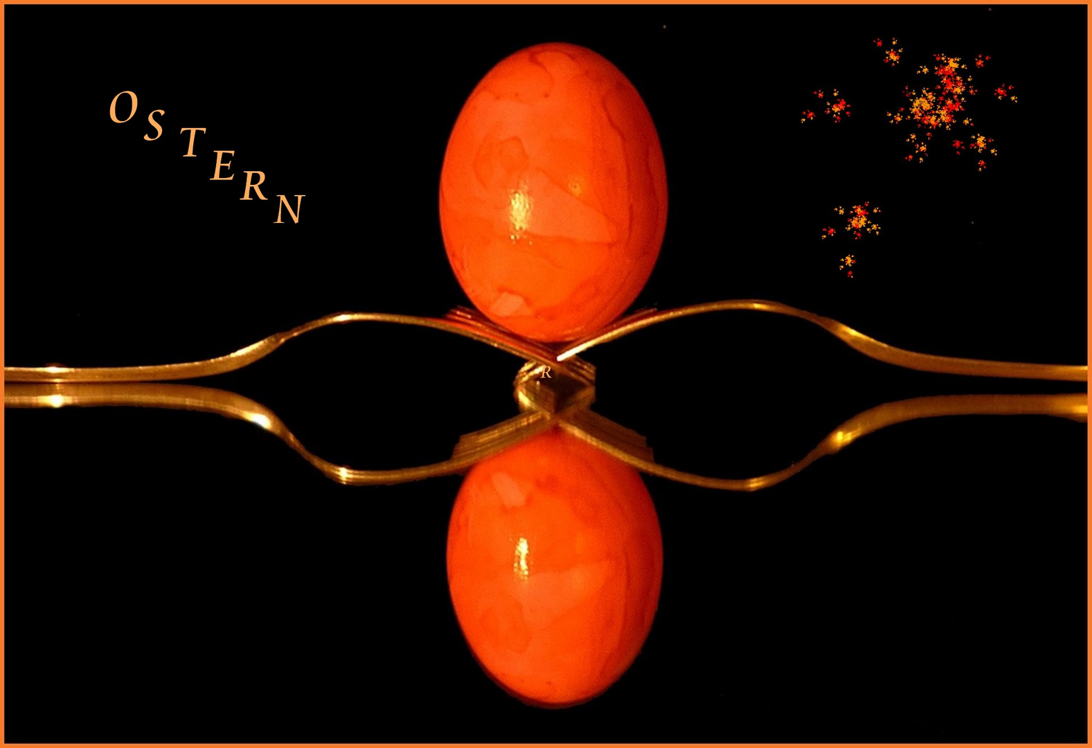 "Spiegel-Ei" zu Ostern.