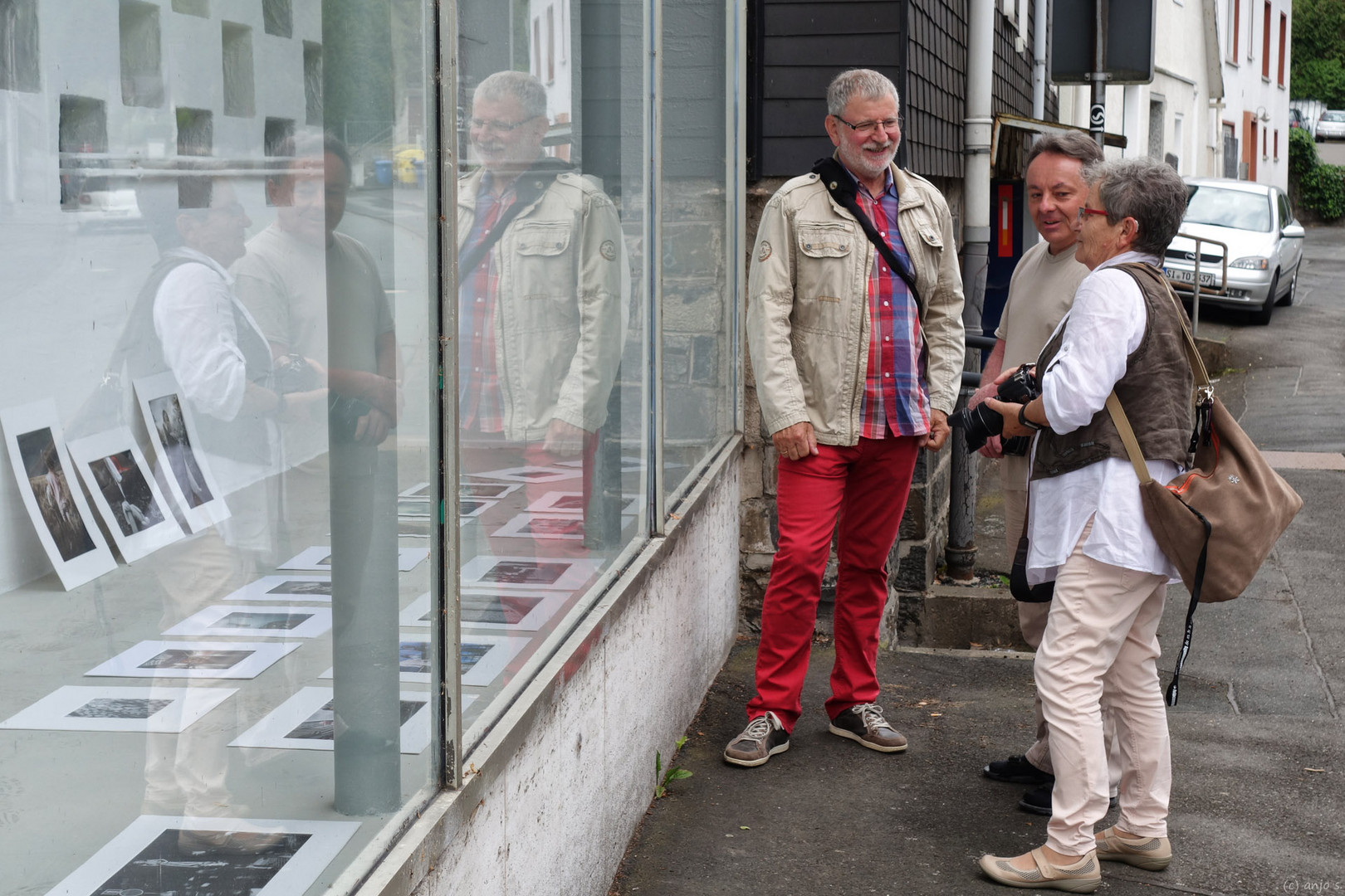 Spiegelbild im Schaufenster