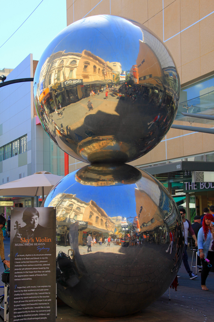 Spiegelbilder Rundle Mall, Adelaide