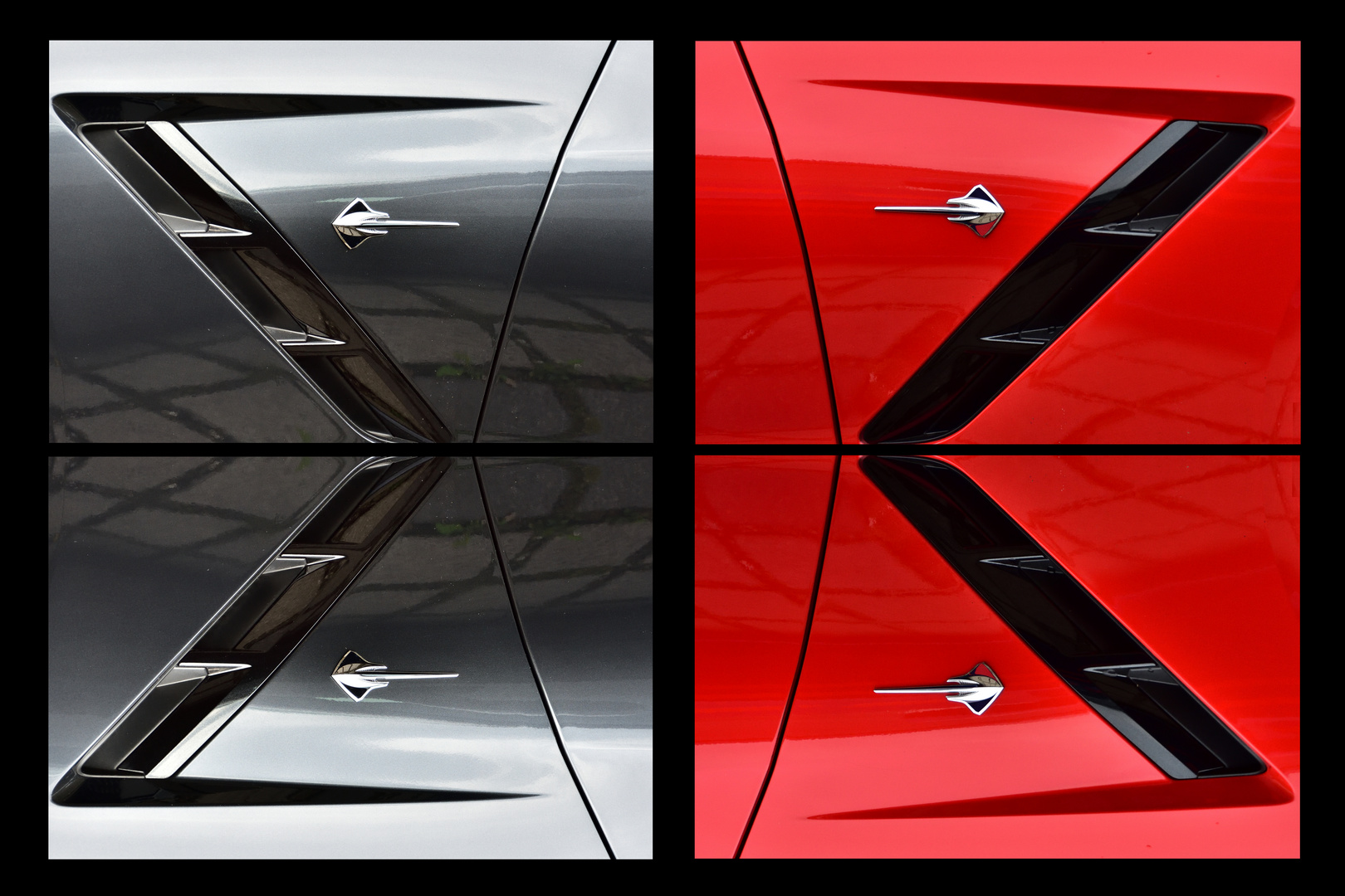 Spiegeleien von Corvette-Details