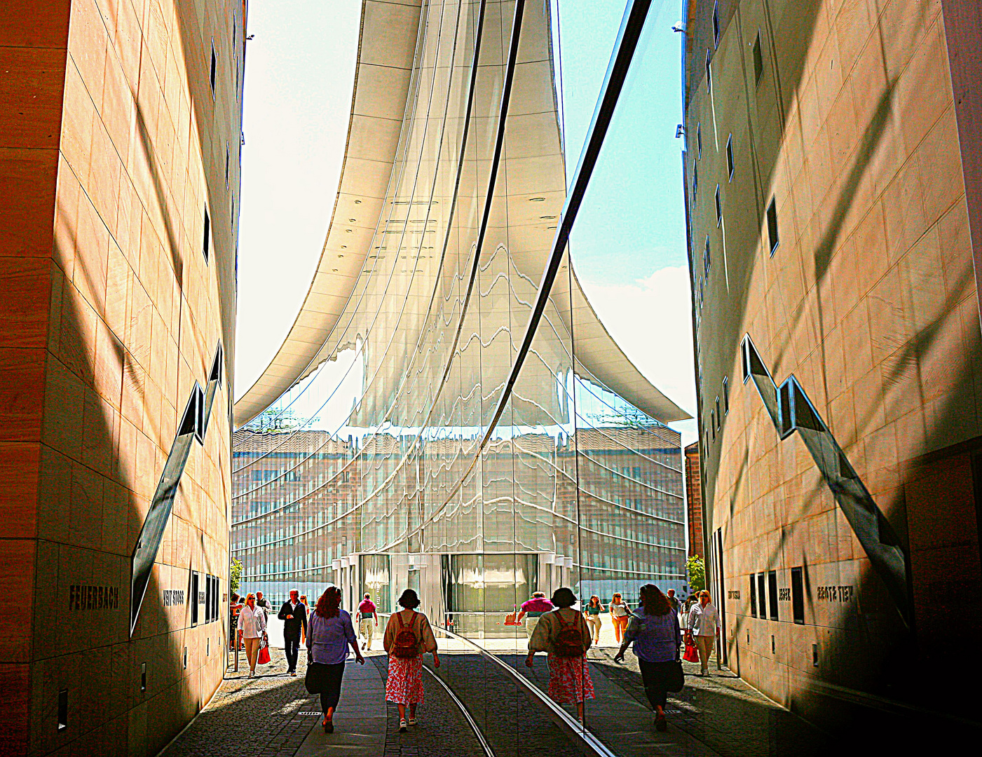 Spiegelfassade vom Deutschen Museum