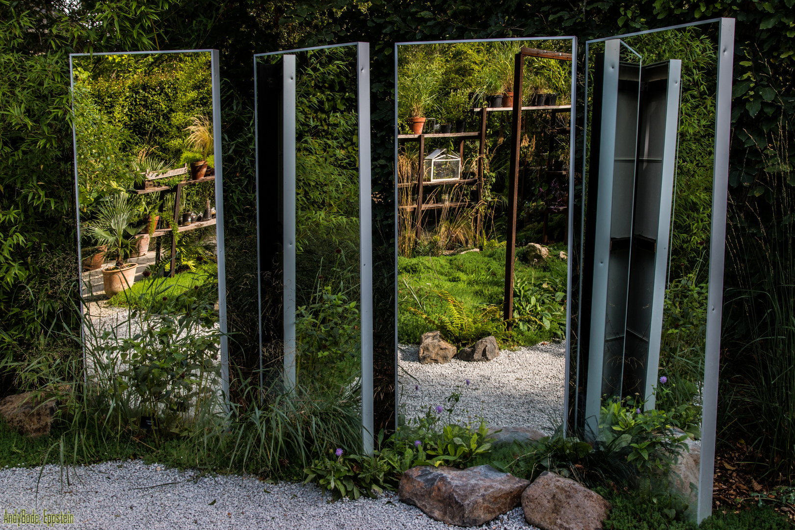 Spiegelgarten im Schloß Chaumont