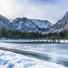 Spiegelglatt am Bluntautalsee