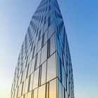 Spiegelhaus im Abendlicht