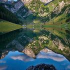 spiegelnder Seealpsee