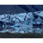 Spiegelndes Eis am Heinabergsjökull