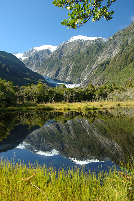 Spiegelsee am Franz Josef Gletscher