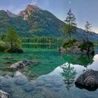 Spiegelsee bei Sonnenaufgang