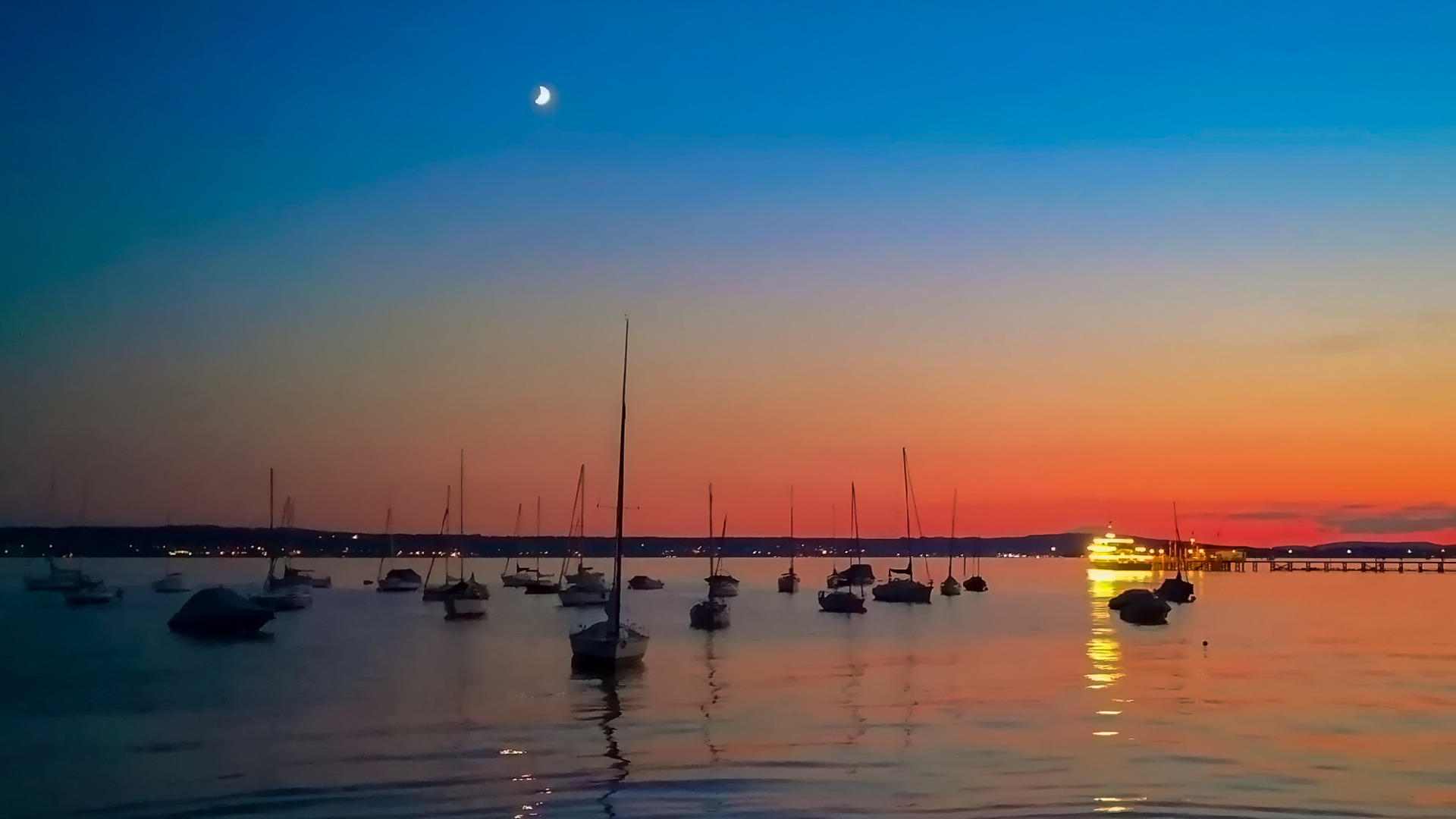 Spiegeltag - Abend am Bodensee