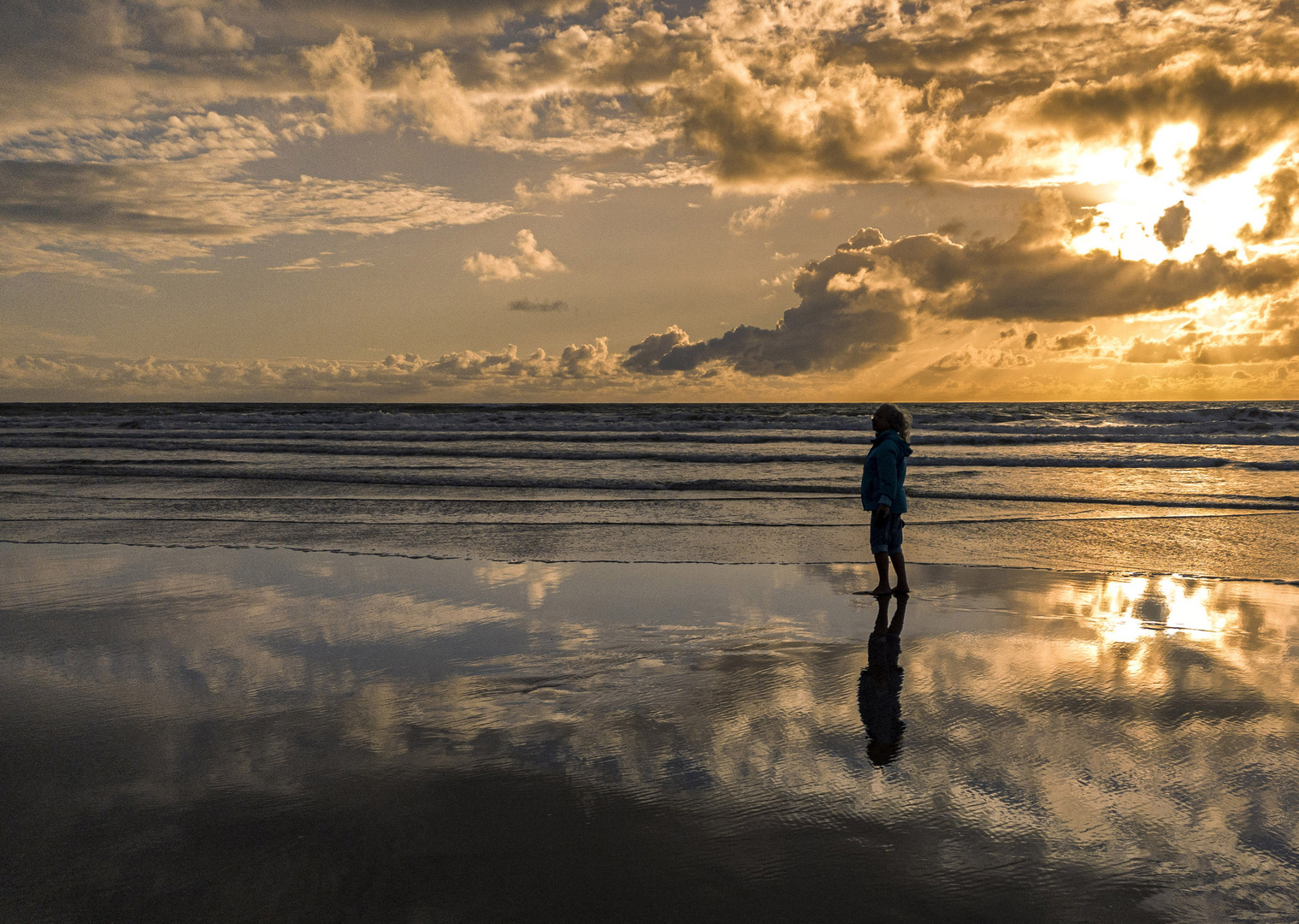 Spiegeltag - Abendspiegel am Meer