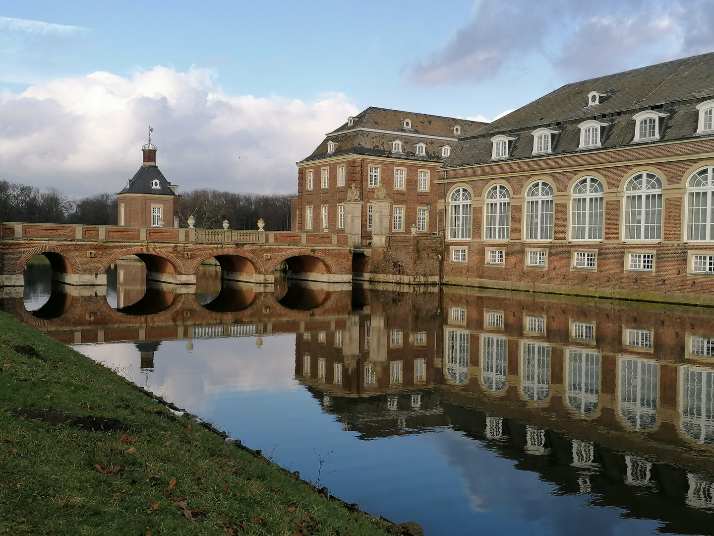 Spiegeltag, blaue Stunde Schloß Nordkirchen NRW 