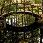 Spiegeltag - Brücke im Skansen Stockholm