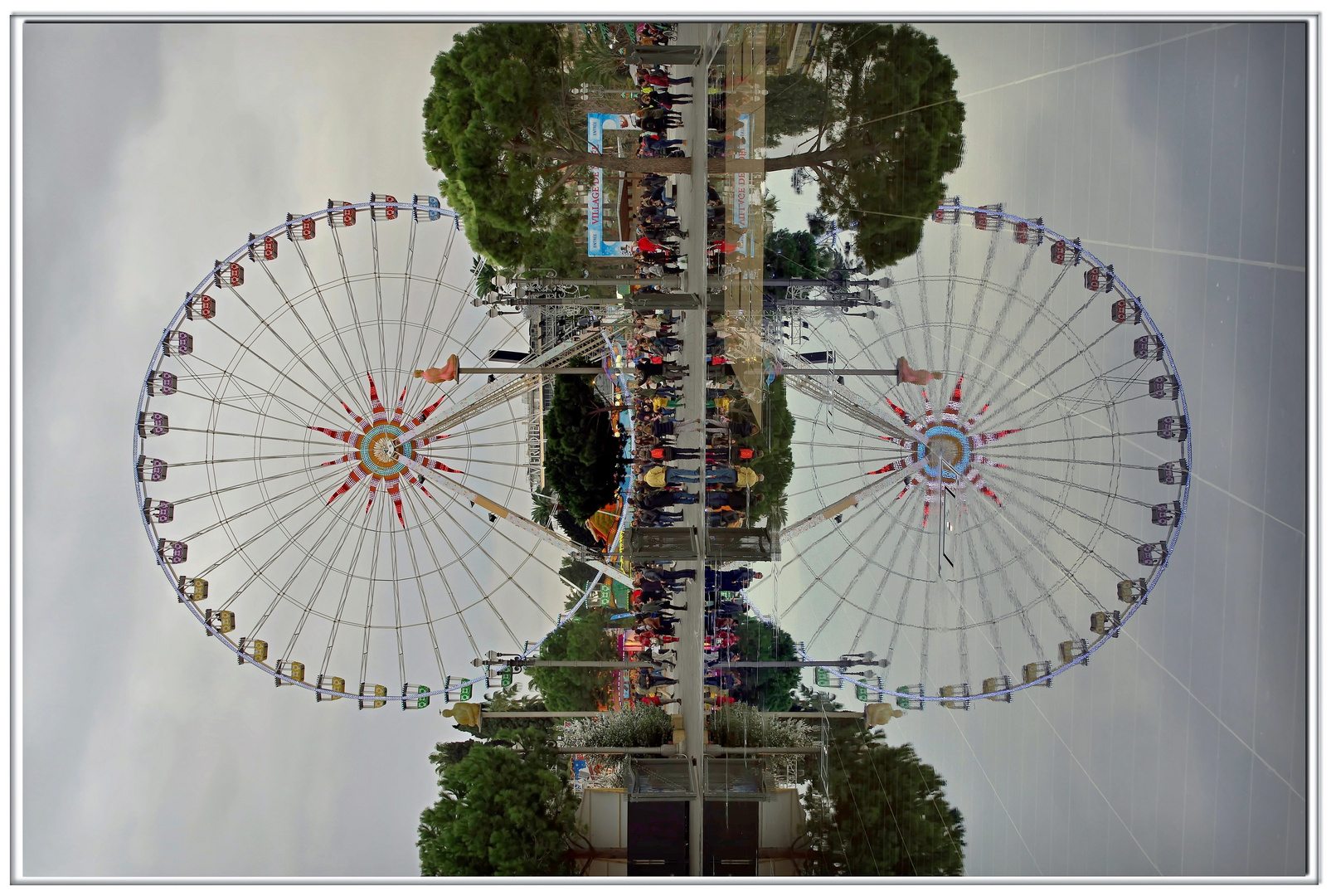 Spiegeltag: la grande roue à NICE, france