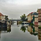 Spiegeltag: Schleuse in Oppeln (Opole) / Polen, Oberschlesien