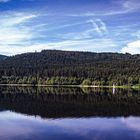 Spiegeltag - Segelboot am Schluchsee