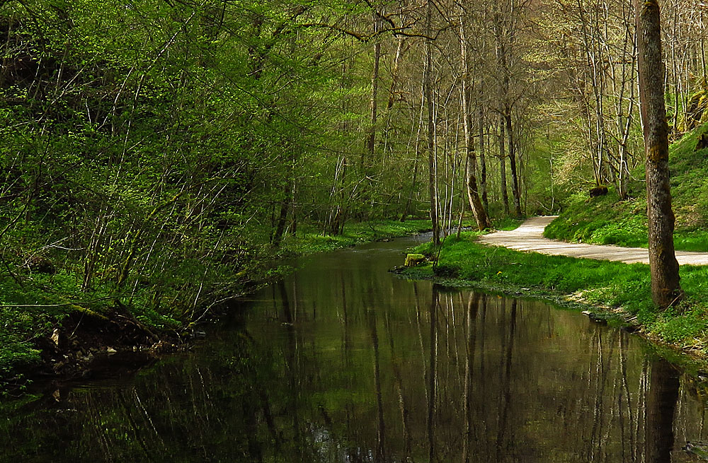 Spiegeltag: Wanderweg im "Glastal"