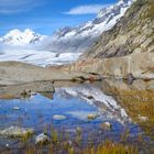 Spiegelung am Aletschgletscher