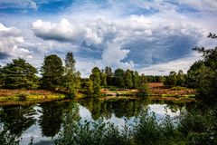 Spiegelung am Angelsbecksteich