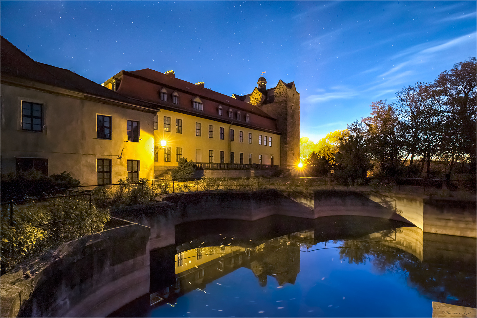 Spiegelung am Ballenstedter Schloss