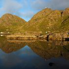 Spiegelung am Campingplatz in Sto/Vesteralen/Norwegen