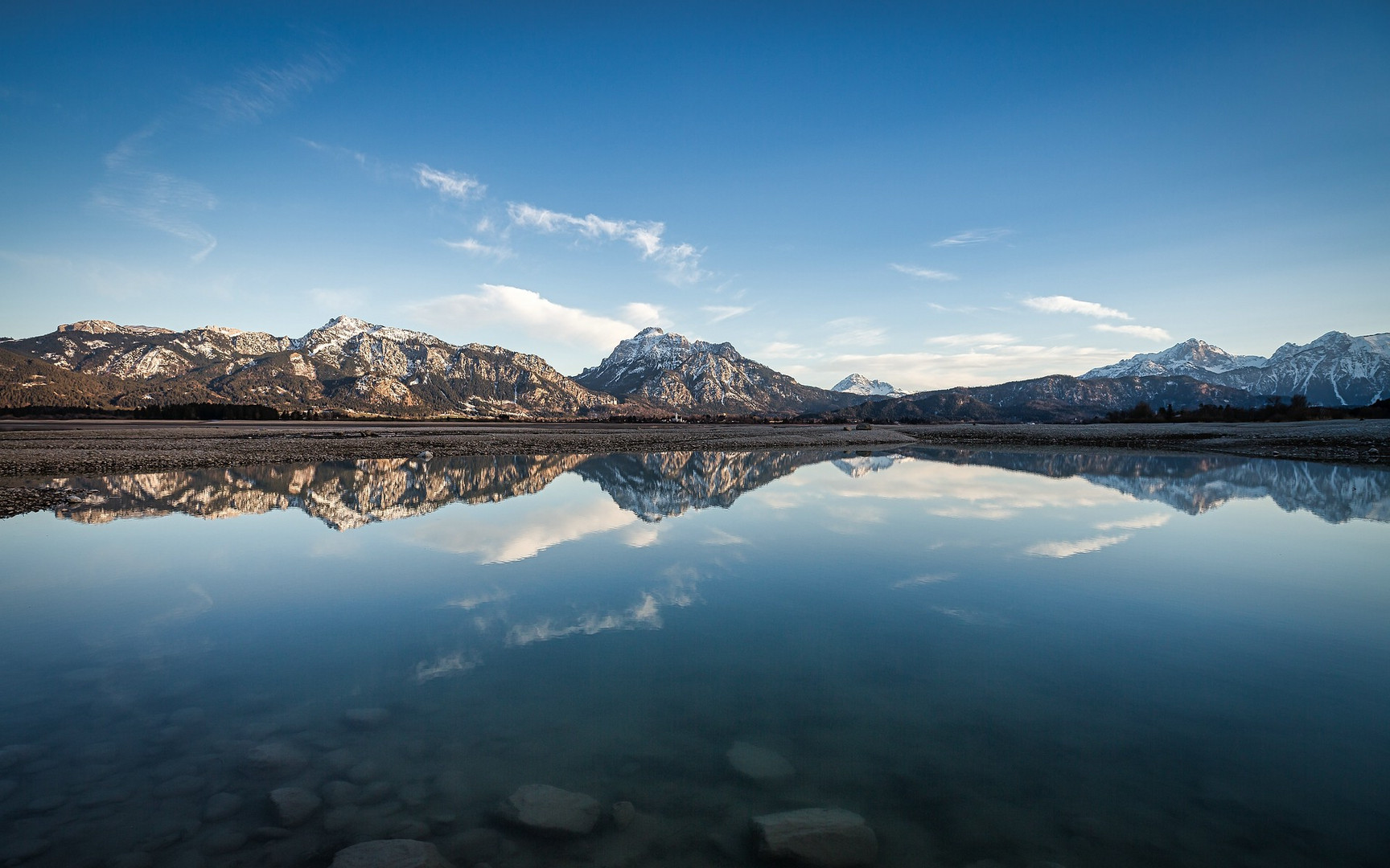 Spiegelung am Forggensee