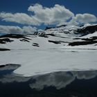 Spiegelung am Haukelifjell, Norwegen