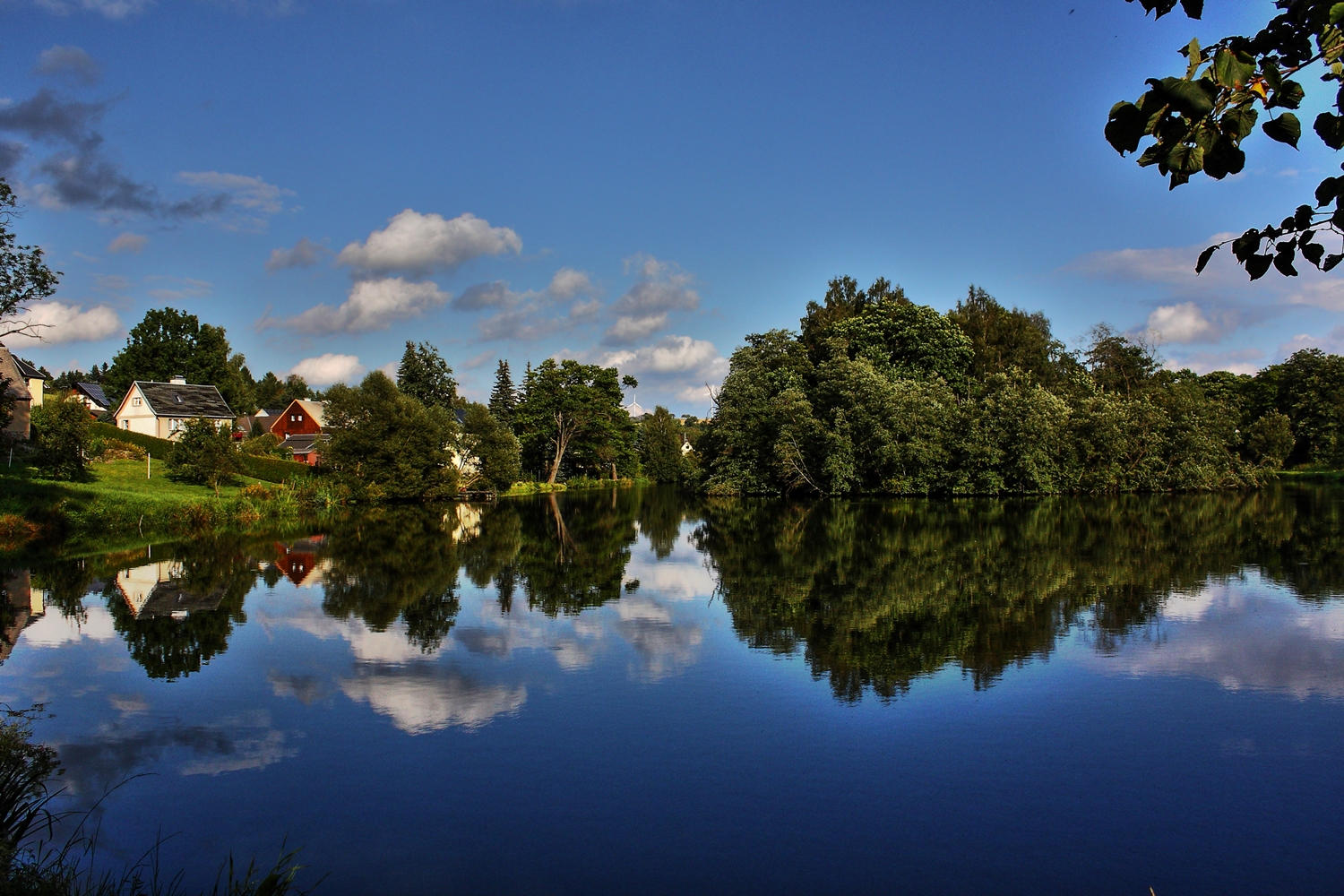 Spiegelung am kleinen Teich