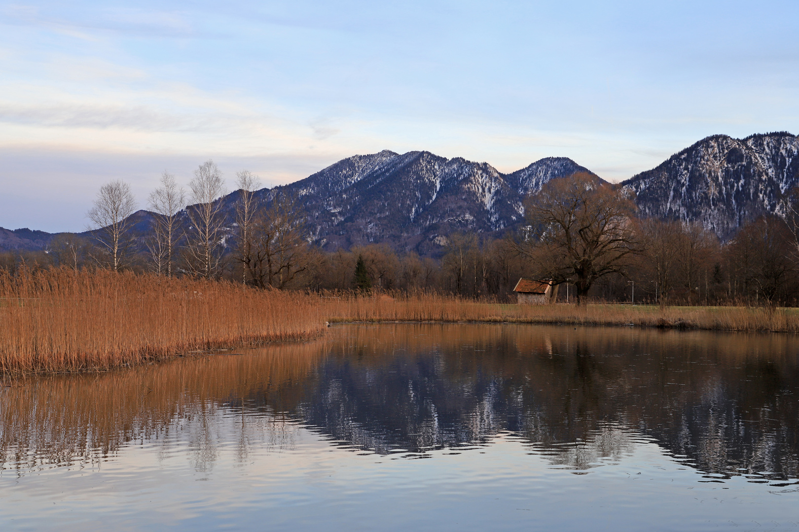 Spiegelung am Kochelsee