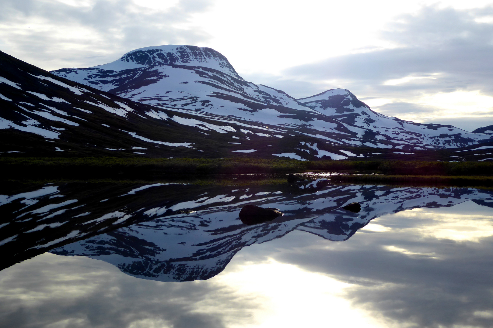 Spiegelung am Kungsleden