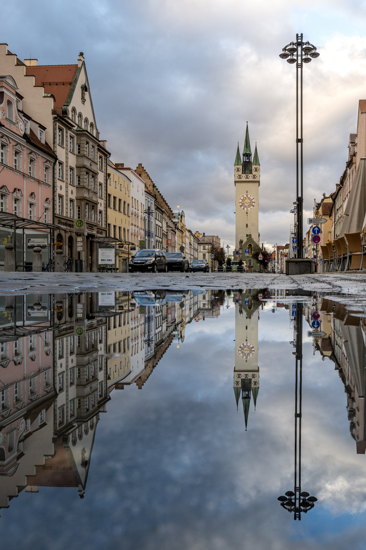 Spiegelung am Ludwigsplatz