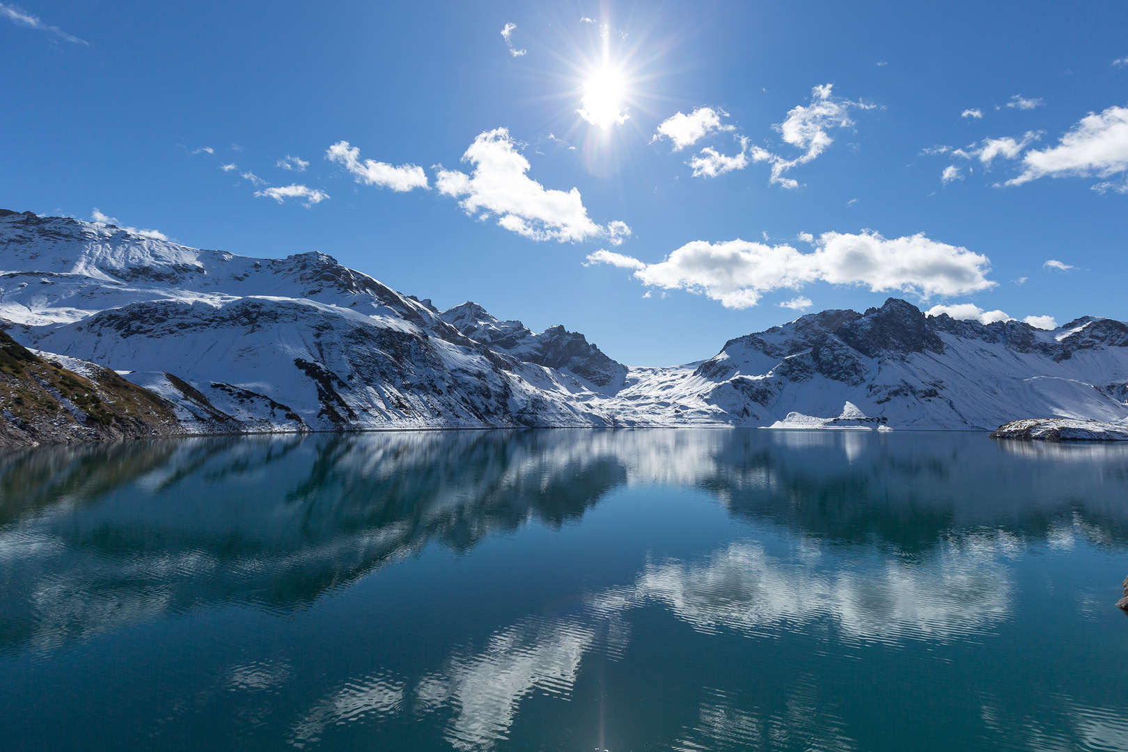 Spiegelung am Lünersee