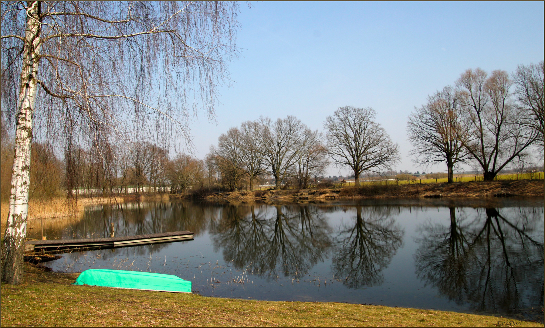 Spiegelung am Mahlower See