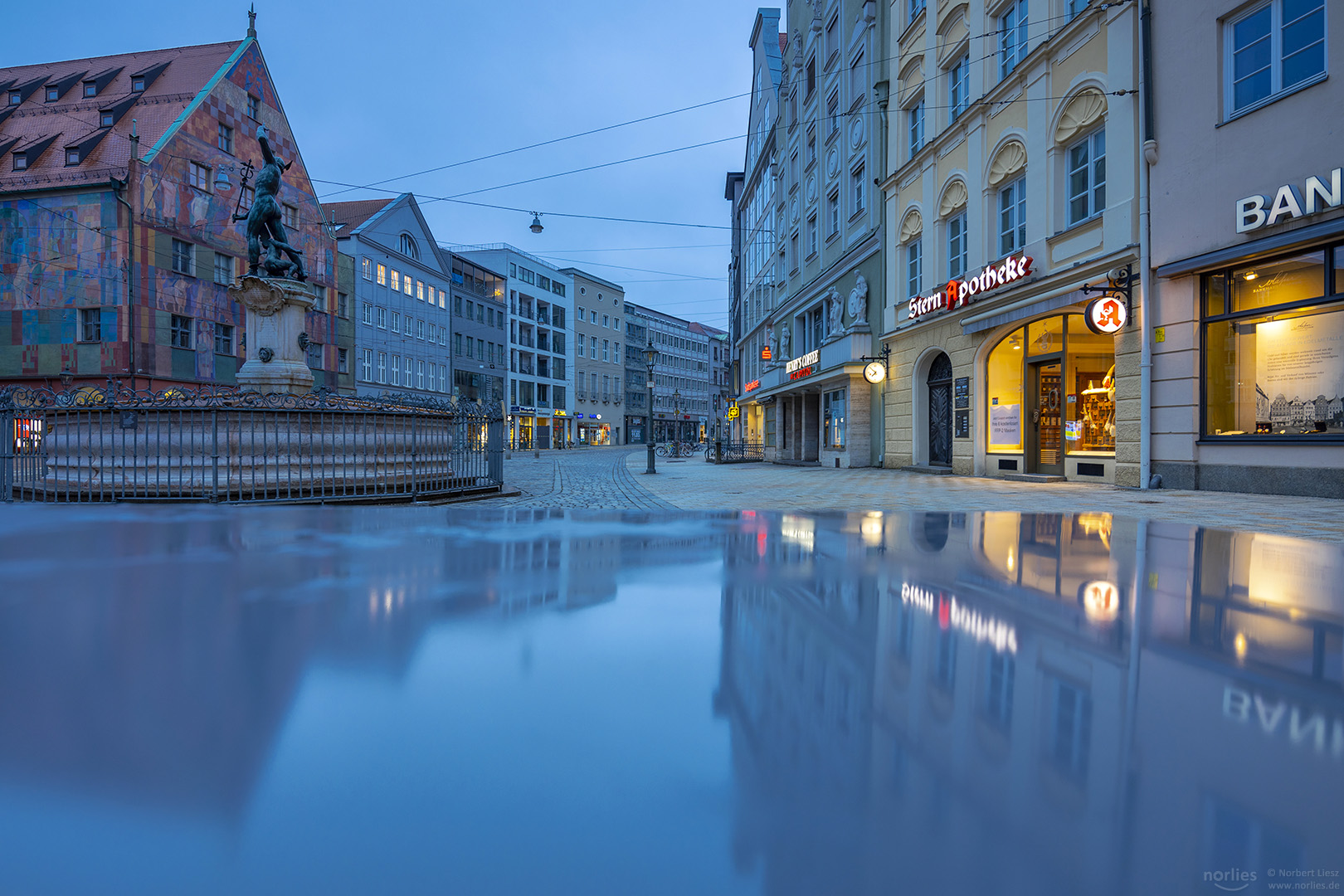 Spiegelung am Moritzplatz