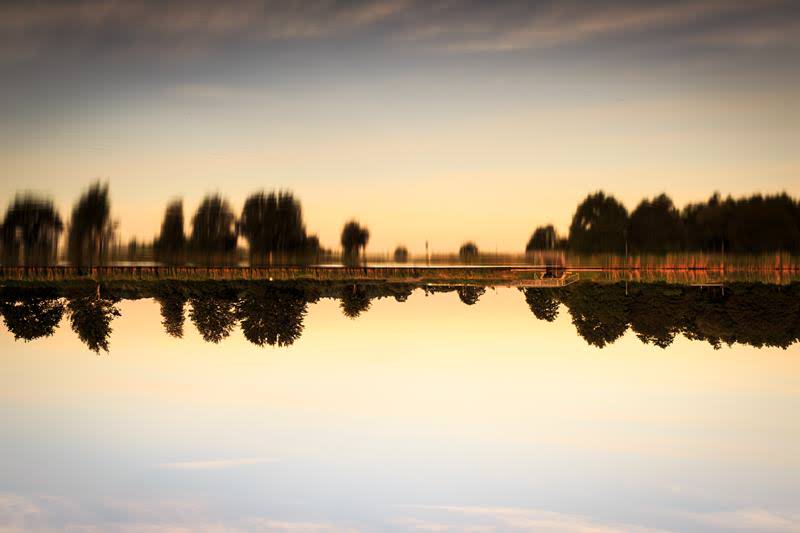 Spiegelung am Nord-Ostsee-Kanal