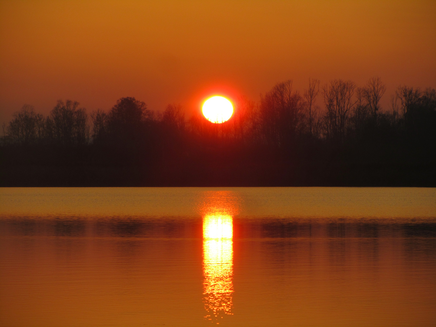 Spiegelung am Novemberabend