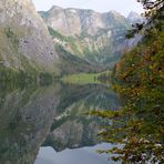 Spiegelung am Obersee vom Königssee