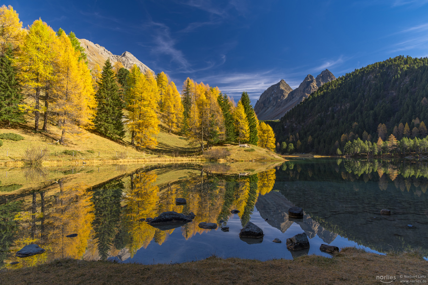 Spiegelung am Palpuognasee