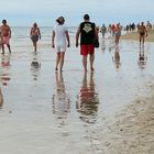 Spiegelung am Strand