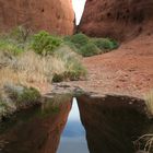 Spiegelung am Uluru / Australien