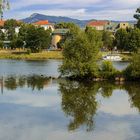 Spiegelung am Zusammenfluß von Eger und Elbe