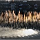 Spiegelung auf dem Hafenwasser