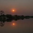 Spiegelung auf dem Okavango bei Rundu