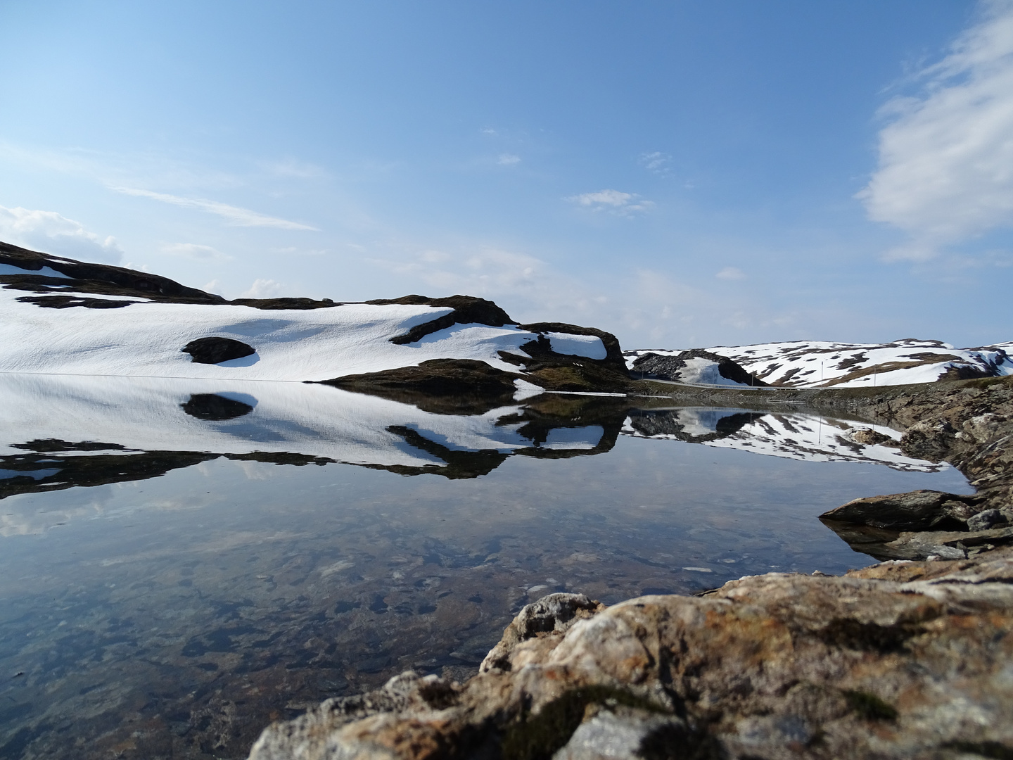 Spiegelung auf der Hardanger