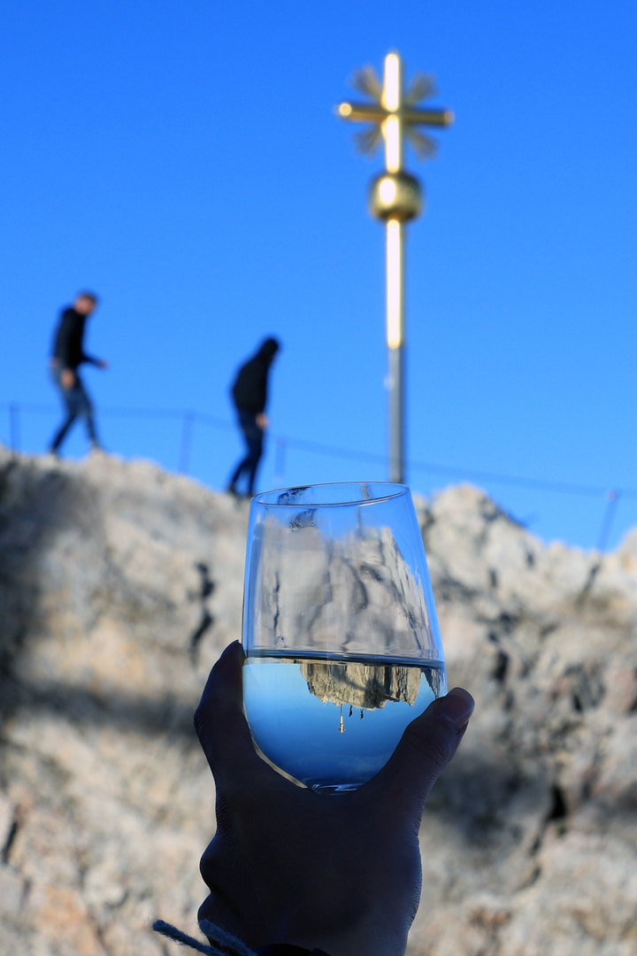 Spiegelung auf der Zugspitze